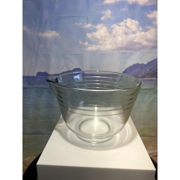 Vintage  Glass Borosil Microwave Oven Mixing Bowl 7" - Picture 5 of 5